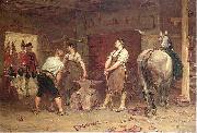 John Seymour Lucas After Culloden- Rebel Hunting Spain oil painting artist